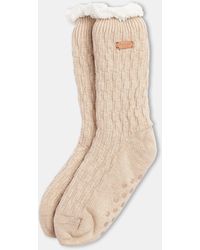 Barbour - Cable Knit Lounge Socks - Lyst