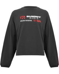 SUMMER GAMES - Label Logo Ls Tee Long Sleeve T-Shirt - Lyst