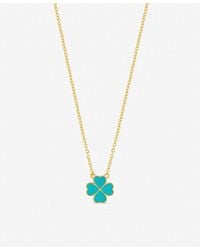 Jon Richard - Plated And Heart Clover Necklace - Lyst