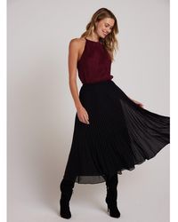 Bella Dahl - Sunburst Midi Skirt - Lyst