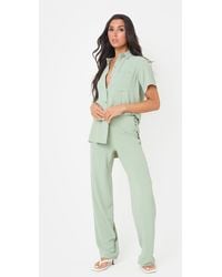 I Saw It First - Soft Crepe Wide Leg Trousers - Lyst