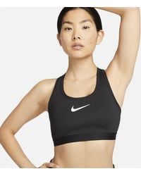 Nike - Swoosh High Support Non-padded Adjustable Sports Bra - Lyst
