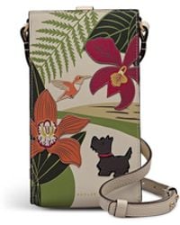 Radley - Rhs Collection Floral Leather Phone Crossbody Bag - Lyst