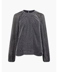 French Connection - Fc Stacey Long Sleeve Blouse - Lyst