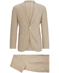 BOSS - Hbc Lheston 2 Pcs 242 Camel Suit - Lyst