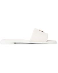 Tommy Hilfiger - Th Logo Hardware Leather Mule - Lyst