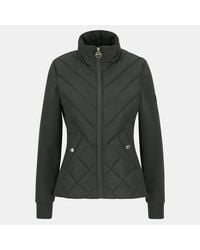 Barbour - Natalia Quilted Fleece Long Sleeve Hybrid Jacket - Lyst