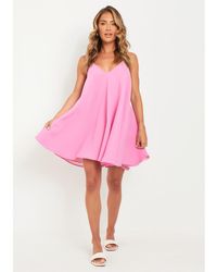 Missy Empire - Halter Neck Trapeze Mini Dress - Lyst