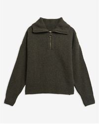 Barbour - Lavensdale Half-Zip Wool Oversized-Fit Jumper - Lyst
