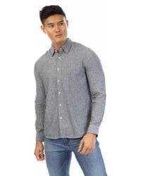 Peter Werth - Cotton Long Sleeve Plain Shirt - Lyst