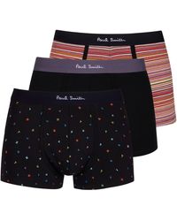 Paul Smith - Stamp Cotton All-Over Print 3 Pack Trunks - Lyst