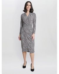 Gina Bacconi - Janet Jersey Wrap Dress - Lyst