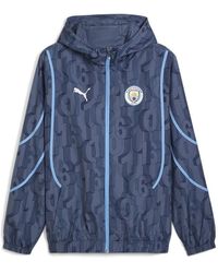 PUMA - Manchester City Pre Match Jacket 2024 2025 Adults - Lyst