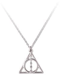 Harry Potter - Deathly Hallows Necklace - Lyst