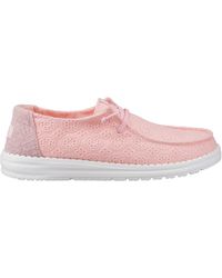 HEYDUDE - Wendy Eyelet Low-Top Trainers - Lyst