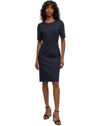 BOSS - Dirula Mini Dress - Lyst