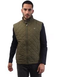 GANT - Quilted Windcheater Vest - Lyst