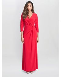 Gina Bacconi - Celine Jersey Wrap Maxi Dress - Lyst