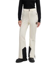 BOSS - Stretch Straight Leg Trousers - Lyst