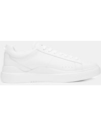 HUGO - Blake Tenn Leather Trainers - Lyst