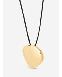 Mood - Plated Statement Polished Cord Necklace - Lyst