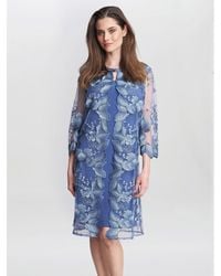 Gina Bacconi - Savoy Embroidered Lace Jacket With Dress - Lyst
