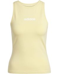 adidas - Essentials Linear Slim Cotton Tank Top - Lyst