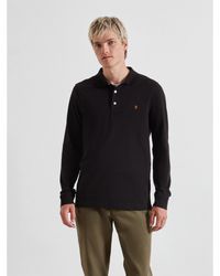 Farah - Long-Sleeve Polo Shirt - Lyst