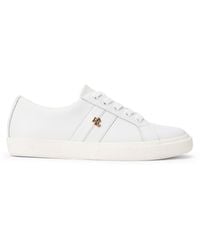 Ralph Lauren - Janson Leather Court Trainers - Lyst