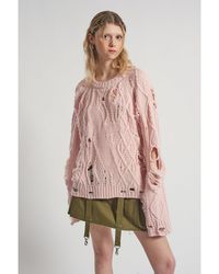 The Ragged Priest - Disciple Cable Knit Long Maxi Dress - Lyst