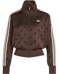 adidas Originals - Satin Polka Dot Tracksuit Top - Lyst