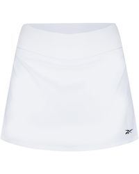 Reebok - Workout Ready Vector Skirt Denim Short - Lyst
