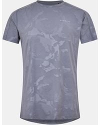 Gym King - Gymki Debossed Camo Short Sleeve Performance Gym Top - Lyst