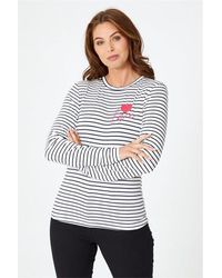 Be You - You Long Sleeve Stripe Love T-shirt - Lyst