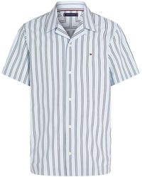 Tommy Hilfiger - Knitted Stripe Short Sleeve Shirt - Lyst