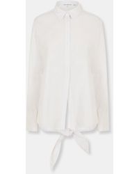 GOOD AMERICAN - Tie Long Sleeve Shirt - Lyst