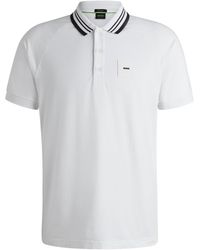 BOSS - Performance Sport Polo Shirt With Logo Detail - Lyst