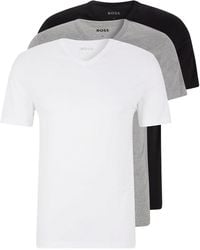 BOSS - Bodywear 3 Pack T-Shirts - Lyst