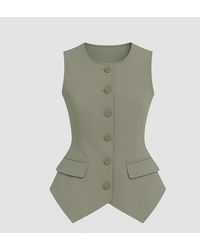 I Saw It First - Button Waistcoat - Lyst