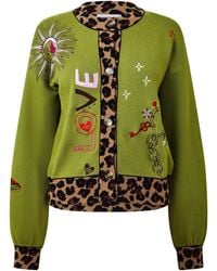 Never Fully Dressed - Amore Embroidered Long-Sleeve Cardigan - Lyst