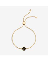 Jon Richard - Plated Jet Heart Clover Toggle Bracelet - Lyst