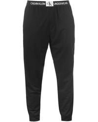 Calvin Klein Monogram Patch Joggers - Black