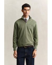 GANT - Shield Half-Zip Sweatshirt - Lyst