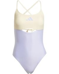 adidas - Padded Colorblock X-Back Swimsuit - Lyst