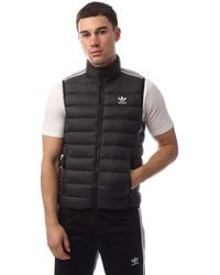 adidas Originals - Padded Stand-Up Collar Puffer Vest - Lyst