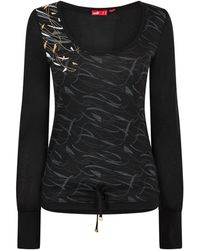 PUMA - Ls Graphic Top - Lyst