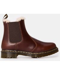 Dr. Martens - 2976 Leonore Fur Lined Chelsea Boot - Lyst