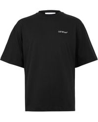 Off-White c/o Virgil Abloh - Tape Arrow Skate Cotton Crew-Neck Oversized-Fit T-Shirt - Lyst