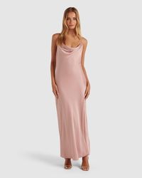 Forever New - Hannah Diamante Strap Satin Dress - Lyst