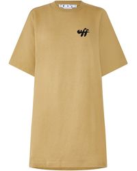 Off-White c/o Virgil Abloh - Zebra Arrows Graphic Design T-Shirt Dress - Lyst